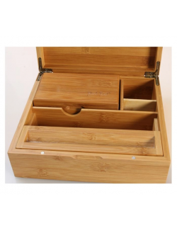 Caja bambú Stoner Box II dentro